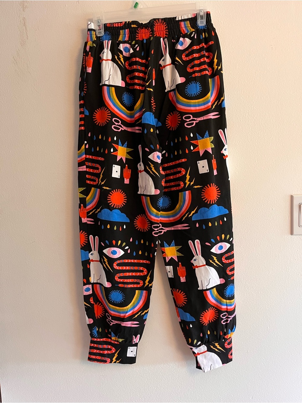 Nooworks Magic print by Lisa Congdon Rainbow & Rabbit Print Joggers - Picture 3 of 5